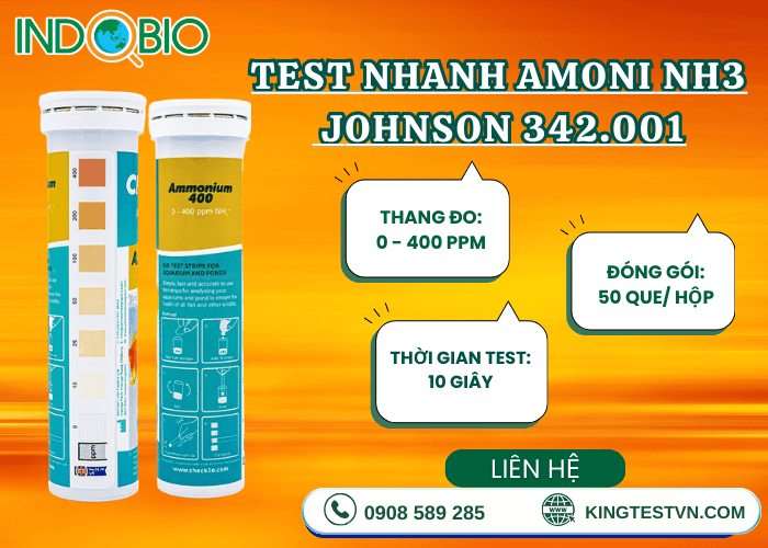 Vì sao nên chọn que test NH4 Johnson 342.001 ?